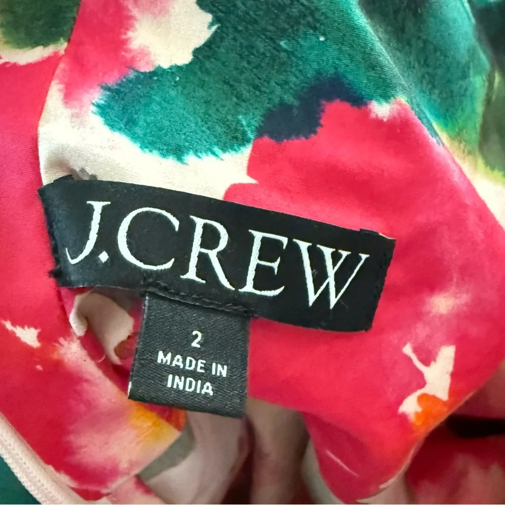J. Crew Floral Cicily Stretch Cotton Poplin‎ Top - 2